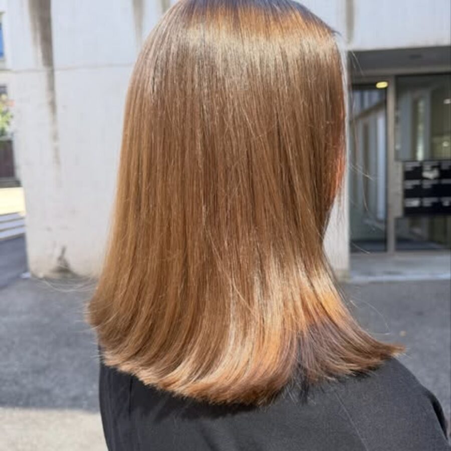 Blonder Bob mit gleichmässigem Farbbild – Kundenresultat Coiffeur Frauenfeld